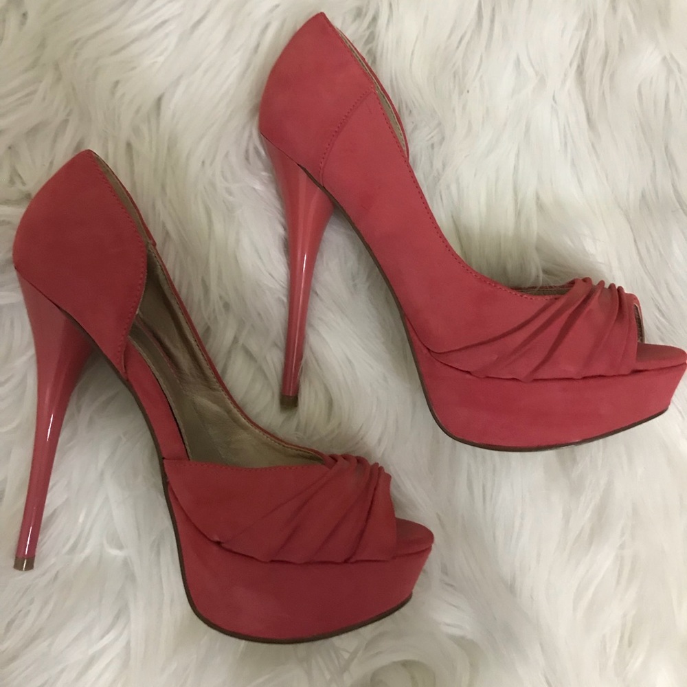 Coral High Heels